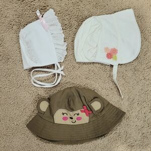 Baby Girl Hat Set